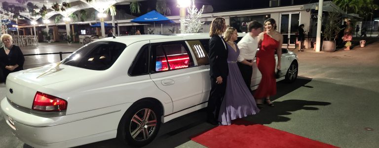 Our 9 seater limo at a school formal